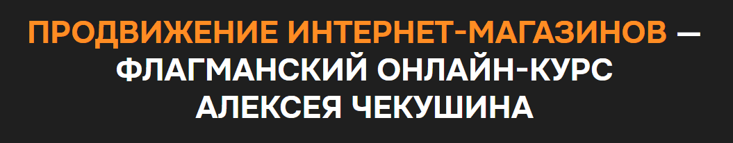 [Алексей Чекушин] Продвижение интернет-магазинов (2024)