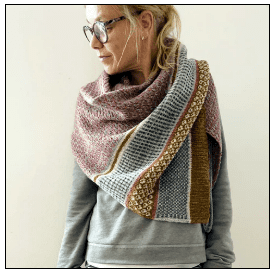 [Изабель Кремер] Шаль Slip stitch party (2025)