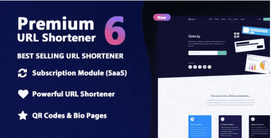 [codecanyon] Premium URL Shortener v6.1.8 Nulled - скрипт сервиса коротких ссылок (2021)