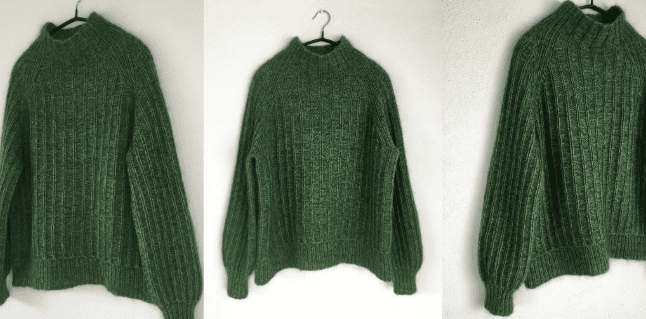 [Вяжи.ру] Пуловер резинкой спицами сверху Lunefuld (2024)