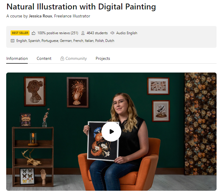 [Domestika] Иллюстрация природы в цифровом рисовании (2023)