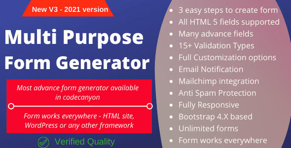 [CodeCanyon] Multi-Purpose Form Generator & docusign (All types of forms) with SaaS v3.95 nulled