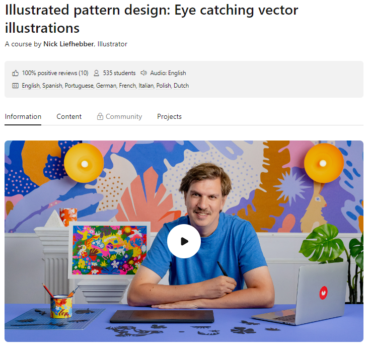 [Domestika] Иллюстративные паттерны, притягивающие взгляд (2023)