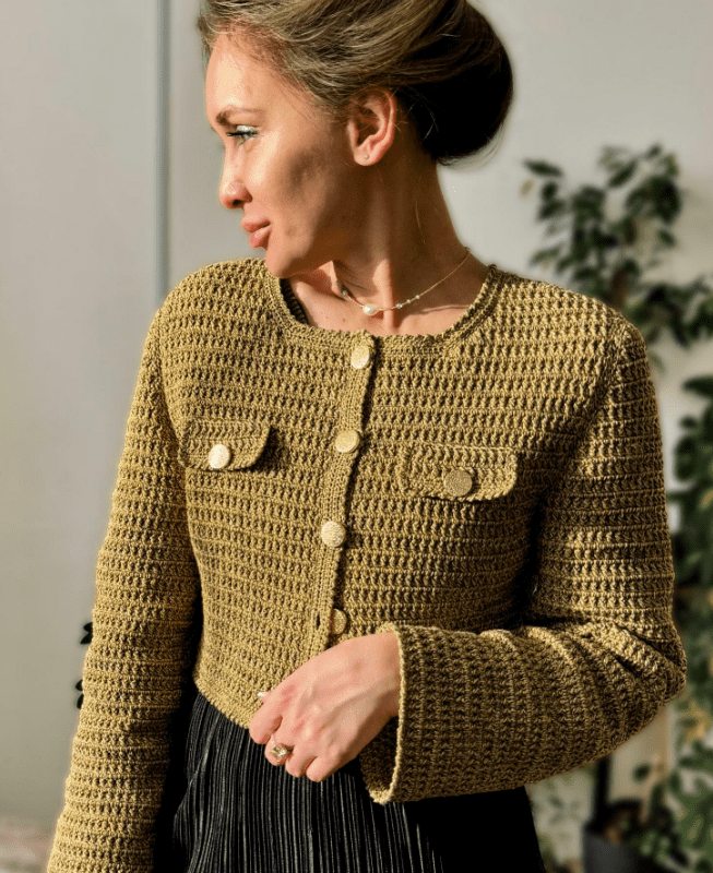 [Мария Семёнова, Mary Knitting] Жакет Твид (2025)