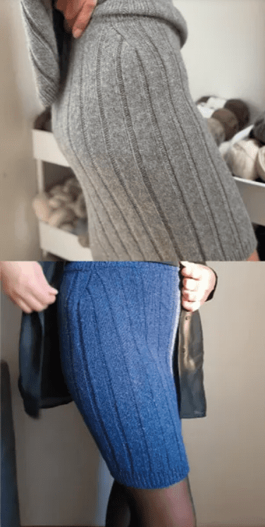 [Вяжи.ру, Magdalena Parker] Юбка в широкую резинку Boston, вязанная спицами сверху (2025)