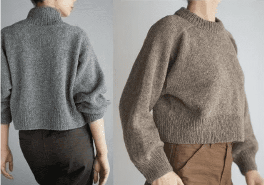 [Вяжи.ру, Noriko Ichikawa] Женский свитер оверсайз, вязанный спицами сверху Back Yoke Sweater (2025)