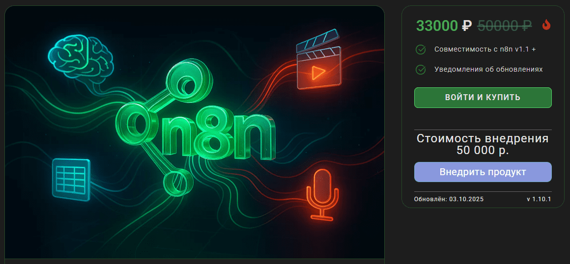 [n8node] Флагманский шаблон n8n: Автоматизированная AI-фабрика видеоконтента (2025)