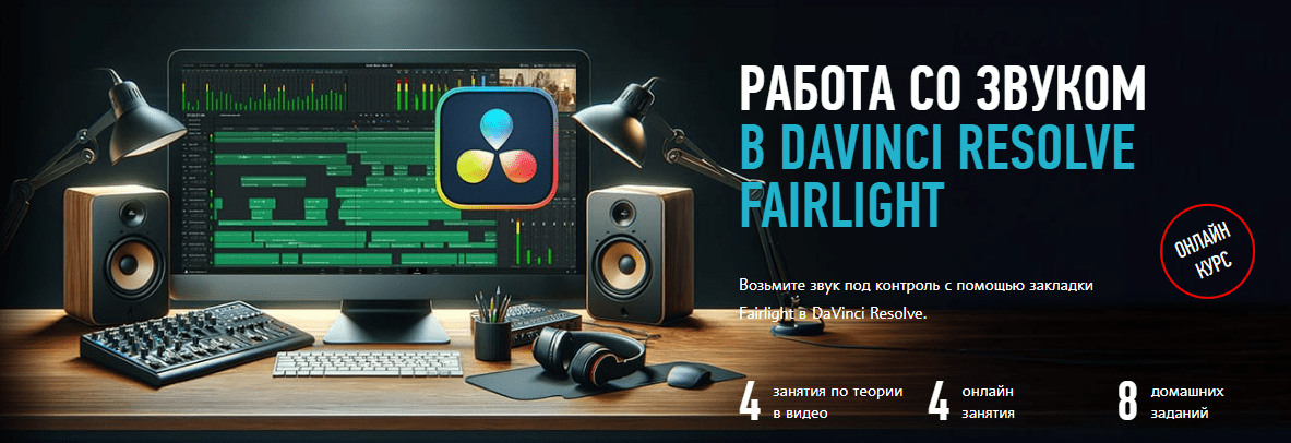 [Артур Орлов] [Profileschool] Работа со звуком в DaVinci Resolve Fairlight (2024)