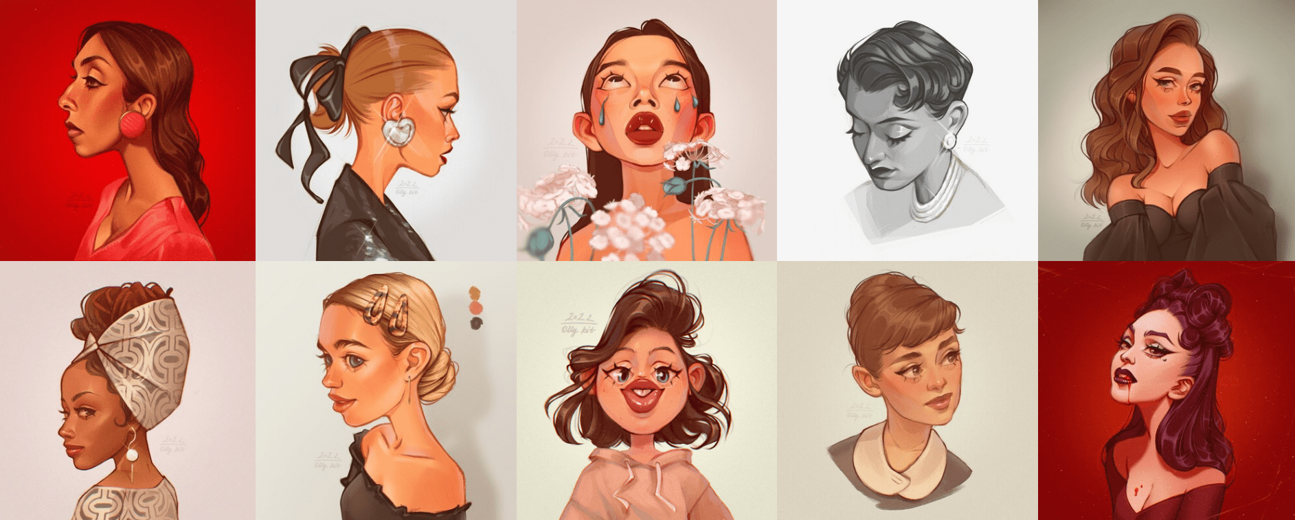 [Ольга Хатковская] [olly kit] Стильные портреты на ipad (2022)