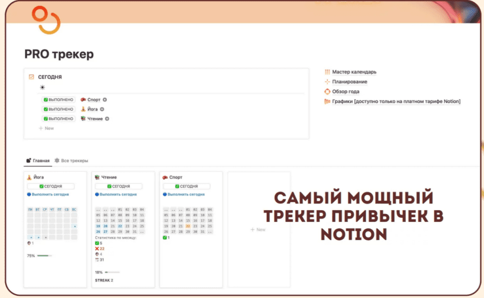 [Notion огонёк] Pro Трекер (2024)