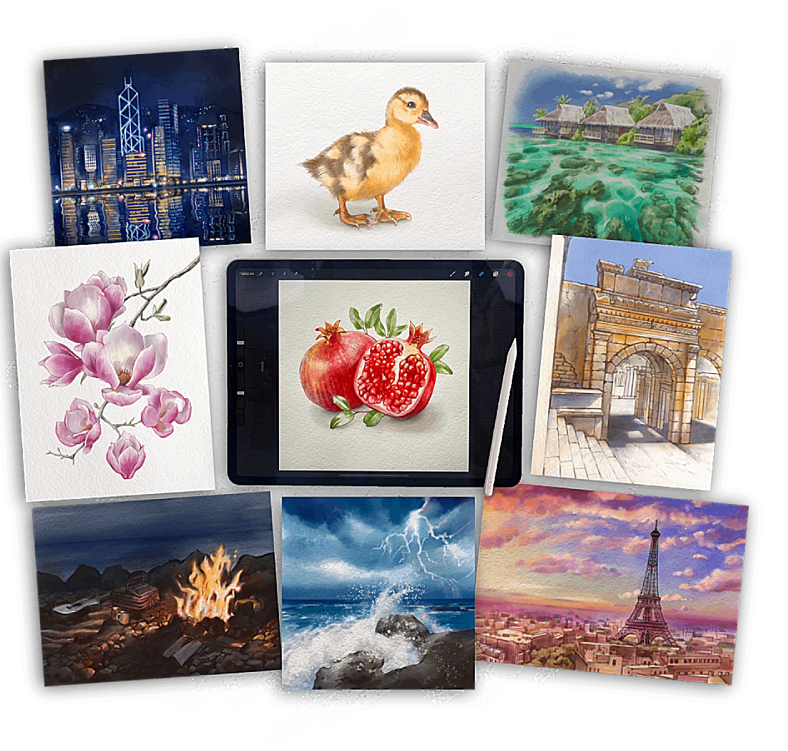 [Ника Сабрекова] Акварель в Procreate (2022)