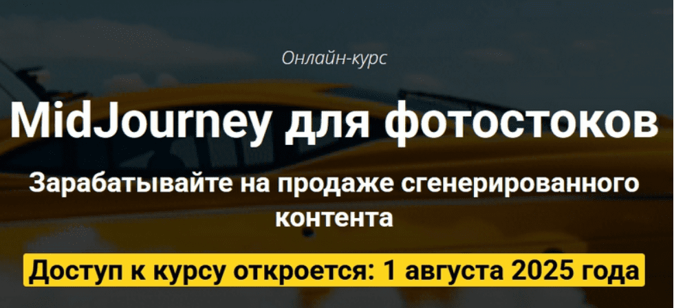 [Вадим Закиров] MidJourney для фотостоков. Пакет Самостоятельный (2025)