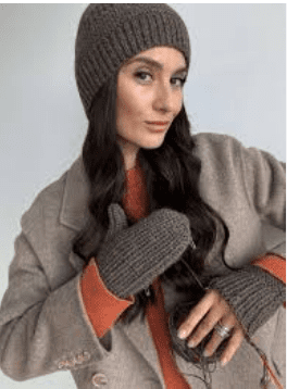 [Твое Хобби] Шапка и митенки/варежки по мотивам Miu Miu (2025)