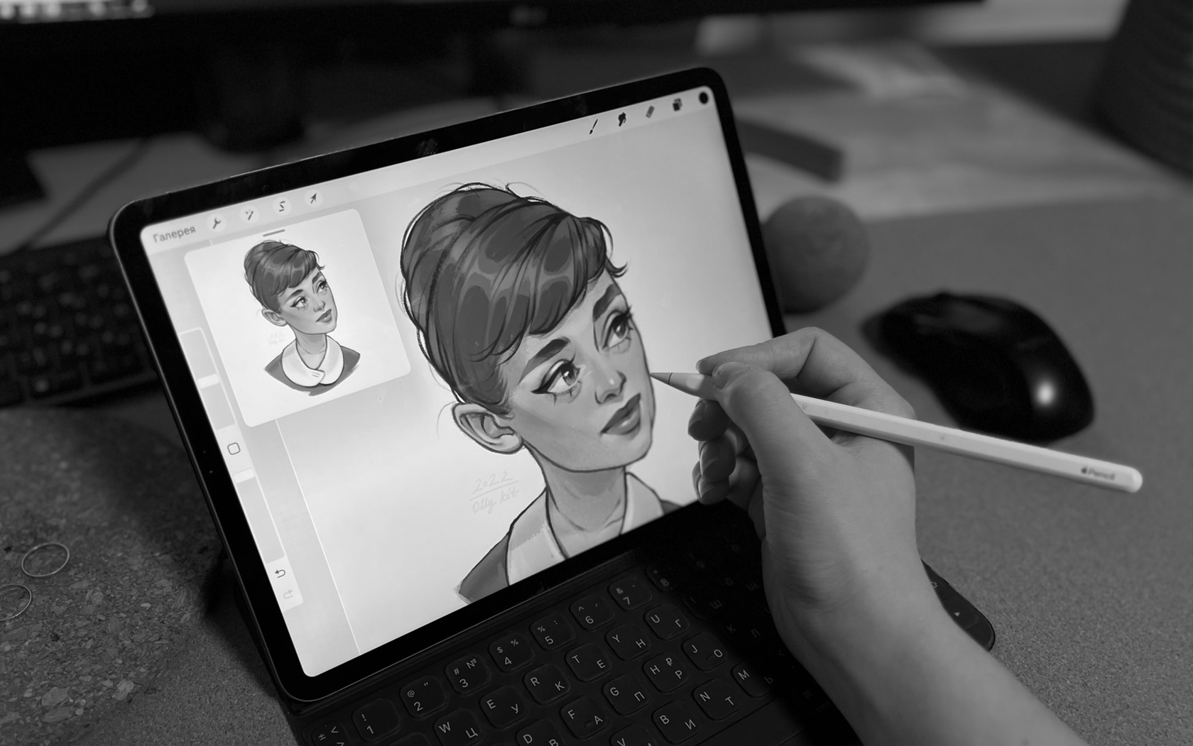 [Ольга Хатковская] [olly kit] Стильные портреты на ipad (2022)