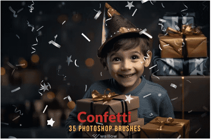 [elements.envato] 35 Confetti photoshop brushes (2024)