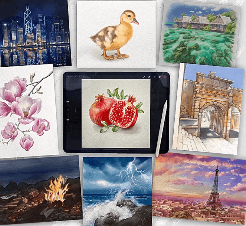 [Ника Сабрекова] Акварель в Procreate (2022)