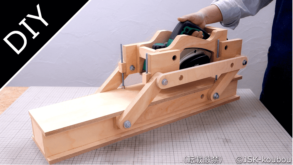 [JSK-koubou] План направляющих для электрического рубанка по дереву из фанеры своими руками (часть 2) (2024)