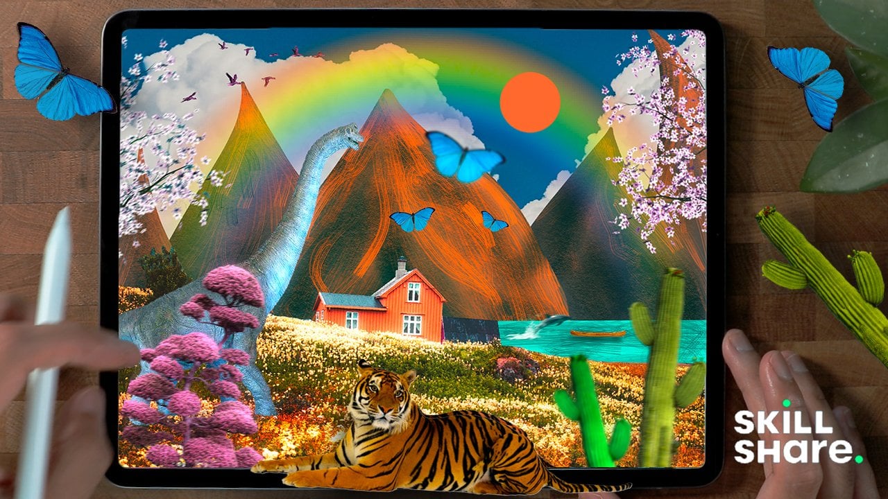 [skillshare] Procreate Digital Collage Magic: основы смешивания рисунков и изображений (2023)