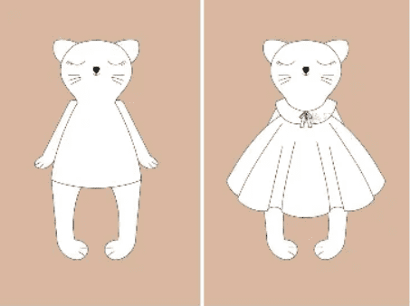 [Выкройки легко] Выкройка кошки-сплюшки с набором одежды для сна. Коллекция с котиками «Миу» (2024)